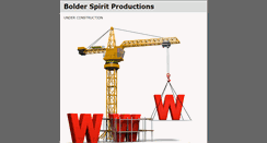 Desktop Screenshot of bolderspiritproductions.com