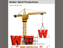 Tablet Screenshot of bolderspiritproductions.com